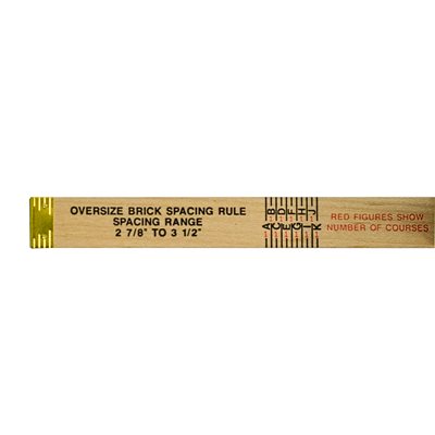 Lufkin Wood Oversized Brick Spacing Rule 6'