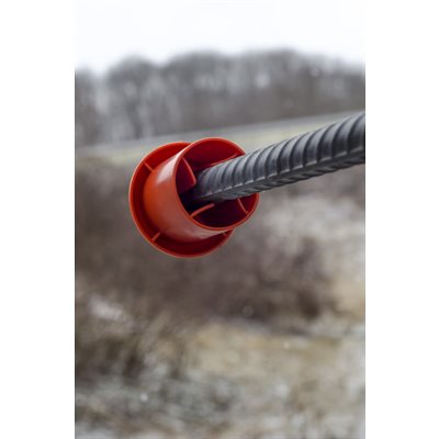 Mushroom Rebar Cap for 3/8" to 1" Rebar (200 Pieces/Box)