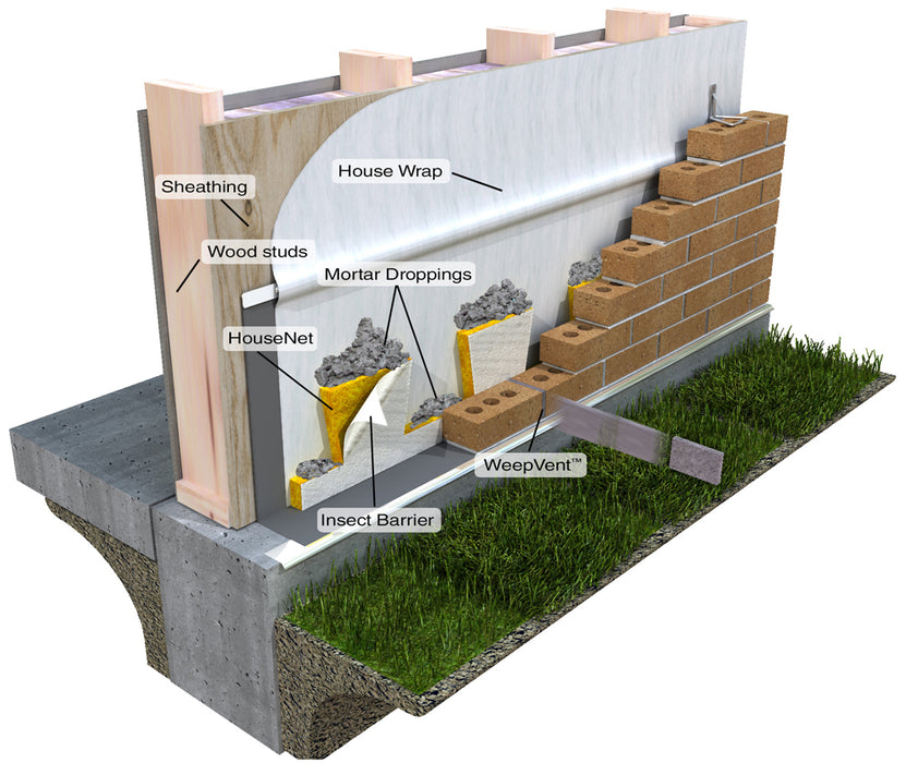 Mortar Net HouseNet™ with Insect Barrier™ (16 Pieces/Box)