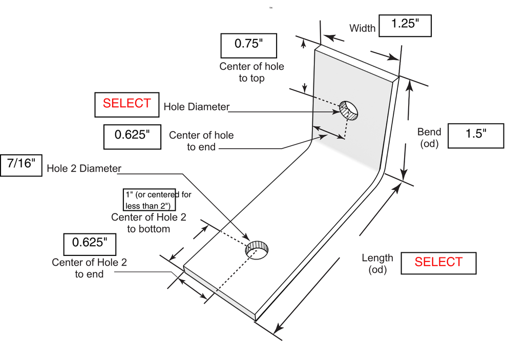 L Stone Anchor – 1-1/4" Wide, 1/8" Thick, Type 304 Stainless Steel