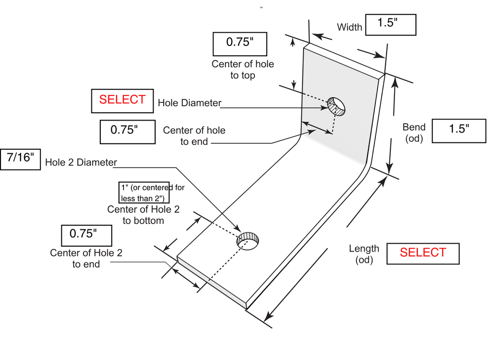 L Stone Anchor – 1-1/2" Wide, 1/8" Thick, Type 304 Stainless Steel