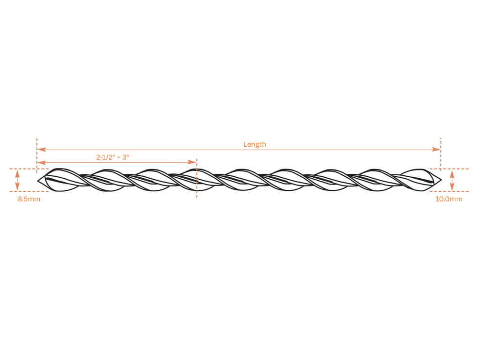PROSOCO Stitch-Tie Asymmetric 10 mm Helical Wall Tie – 50/Box