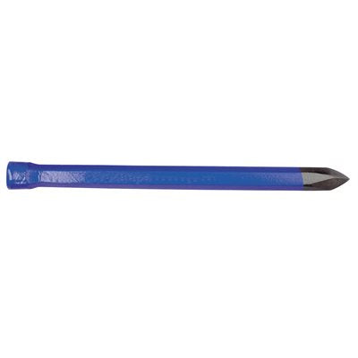 Concrete chisel with sharp point for breaking and chipping masonry materials