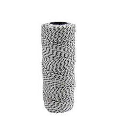 Bonded braided nylon mason line white with black flecks 500 ft high strength #18 line for masonry layout and alignment
