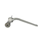 Cartwheel mortar raker with dual steel wheels and adjustable depth for masonry joint removal