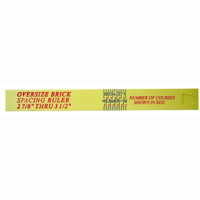 fiberglass oversize brick spacing rule 6 ft with 11 scales for queen and king size brick layout and consistent masonry coursing