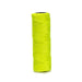 #15 twisted nylon mason line neon yellow 1000 ft high visibility 120 lb test for masonry layout and brick alignment