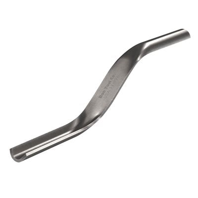 Stainless steel convex jointer 7/8 inch by 1 inch dual end tool for large masonry joint finishing