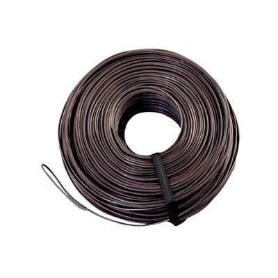 A roll of black annealed tie wire.