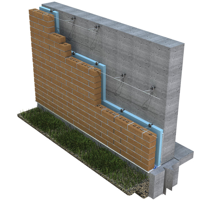 Contractor-grade Thermal 2-Seal wall ties from Hohmann & Barnard, engineered for brick veneer and masonry wall reinforcement