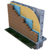 Hohmann & Barnard 2-Seal masonry veneer wall tie designed for secure anchoring of brick veneer to backup walls