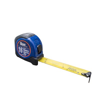 16 ft masonry tape measure modular spacing scales 1 inch blade for precise masonry layout and alignment
