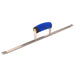 Half round sledrunner jointer 5/8 inch 20 inch steel tool with comfort grip for smooth joint finishing
