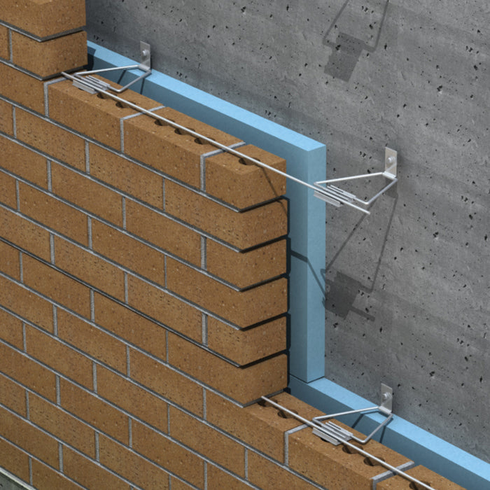 345-BT flexible wall tie by Hohmann & Barnard, corrosion-resistant, contractor-grade masonry fastener