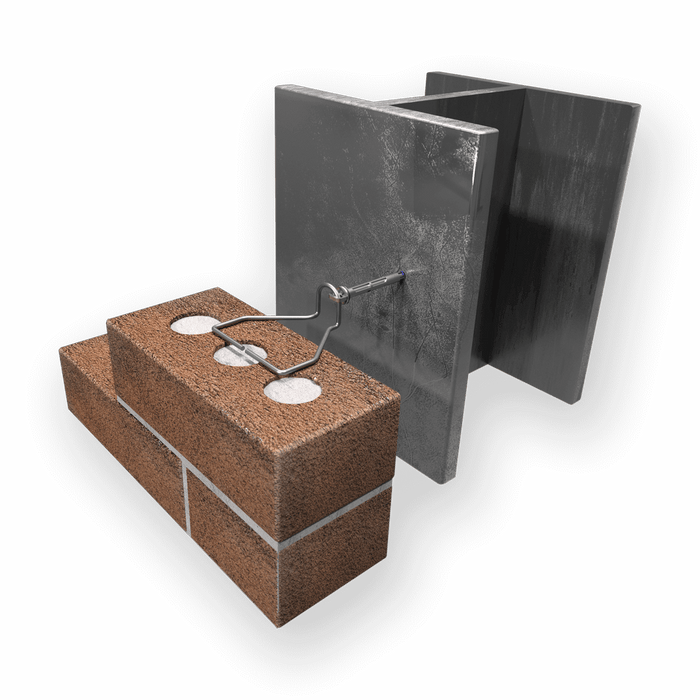 Heckmann Pos-I-Tie® Triangle Wire Ties for brick, block, and stone wall installations for secure anchoring