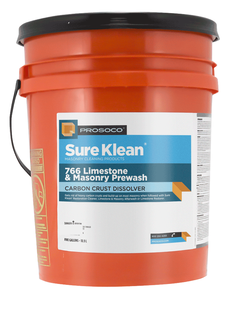 PROSOCO 766 Limestone & Masonry Prewash – Carbon Crust Remover (5 Gall ...