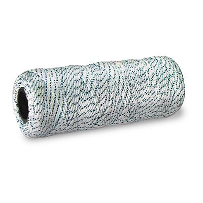 #18 braided nylon mason line black and white flecked 1000 ft 170 lb test for masonry layout and straight course alignment