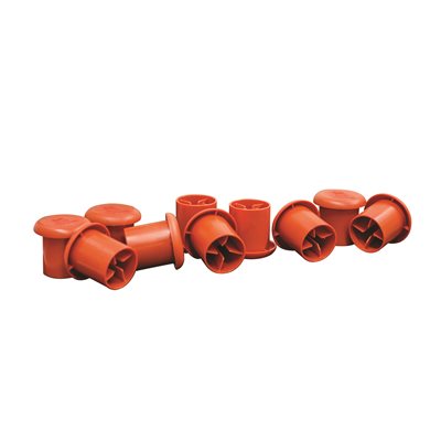 Mushroom Rebar Cap for 3/8" to 1" Rebar (200 Pieces/Box)