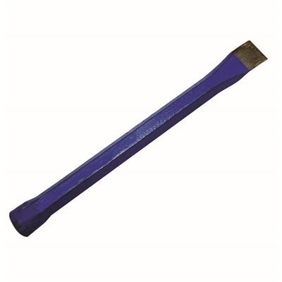 Cold chisel made from heat treated high carbon steel for cutting and removing masonry materials