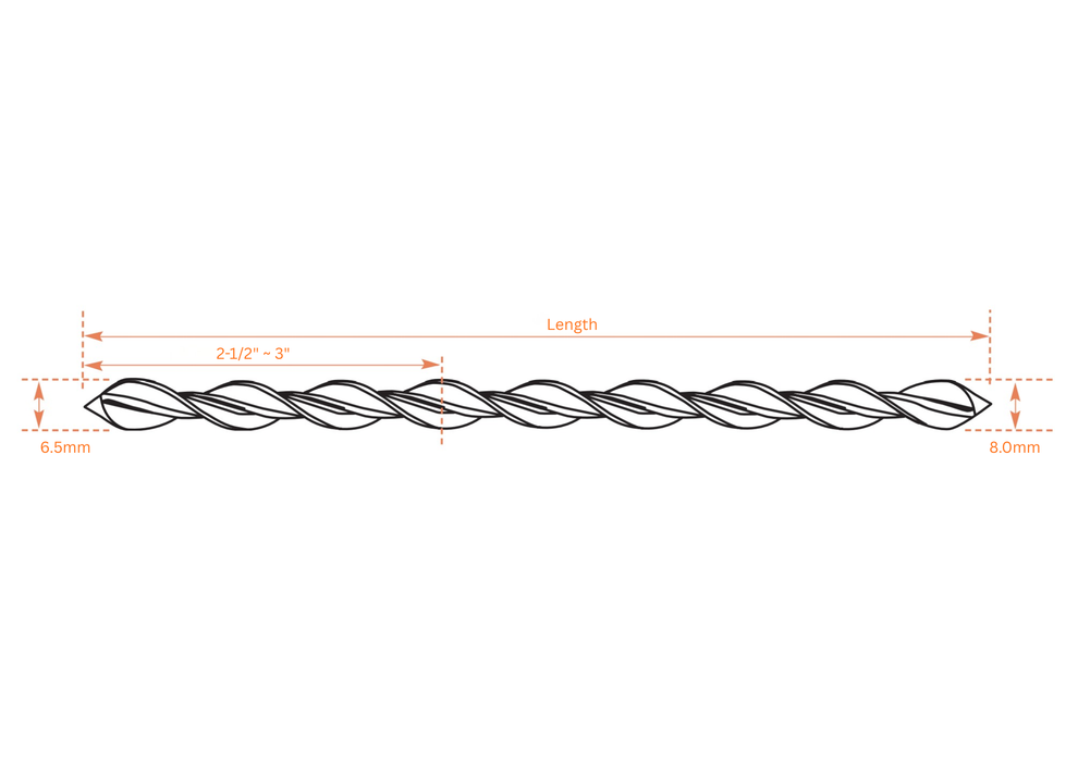 PROSOCO Stitch-Tie Asymmetric 8 mm Helical Wall Tie
