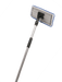 Cleaning tool with a flat pad on a transparent background