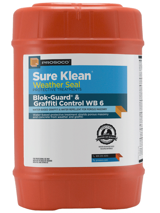 Orange container of Sure Klean Weather Seal with a white label on a white background