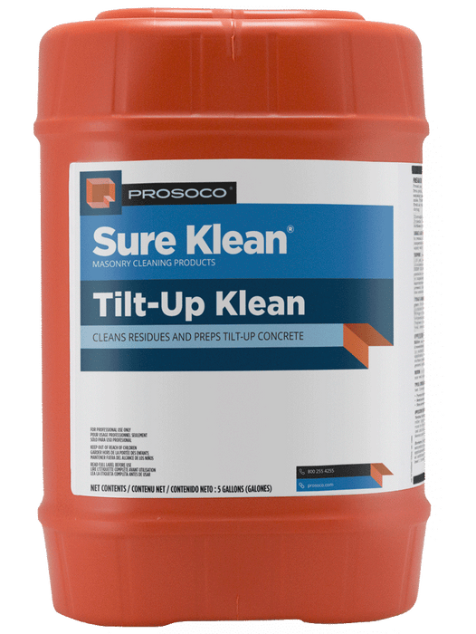 Red container of Sure Klean Tilt-Up Klean cleaning product with a white label.