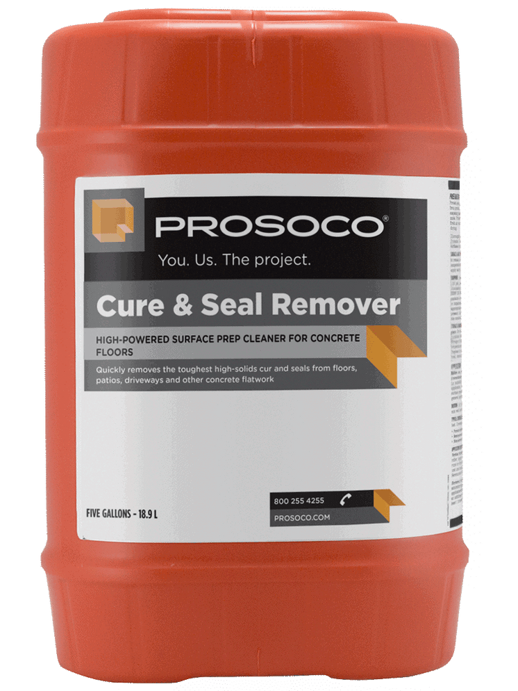 PROSOCO Cure & Seal Remover – Concrete Coating & Sealer Stripper (5 Ga ...