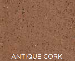 Close-up of antique cork texture with 'ANTIQUE CORK' text overlay