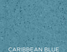 Solid blue color swatch with 'Caribbean Blue' text