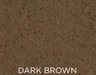 Solid dark brown color swatch with 'DARK BROWN' text