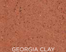 Close-up of Georgia Clay with a textured surface
