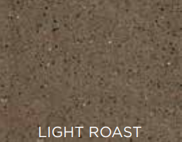 Text 'LIGHT ROAST' on a brown textured background