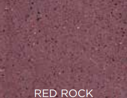 Solid red rock color swatch with 'Red Rock' text