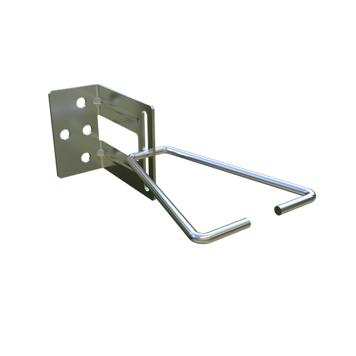 Metal wall bracket on a white background