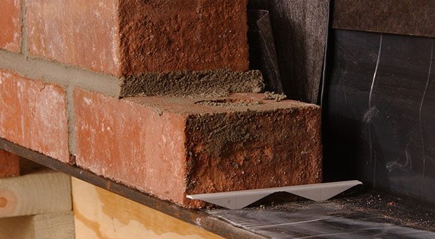 MTI Head Joint Weep designed for masonry walls to provide drainage through the head joint and prevent water accumulation