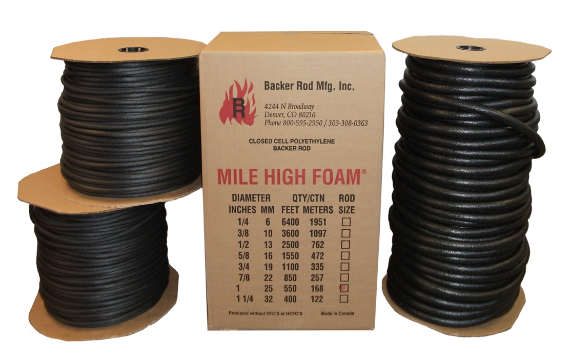Mile High Foam Standard Closed Cell Backer Rod
