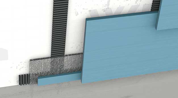 MTI Corrugated Lath Starter Strip for brick and block walls, designed to support stucco and create proper cavity spacing