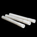 A set of white, cylindrical retrofit weep vents for brick walls.