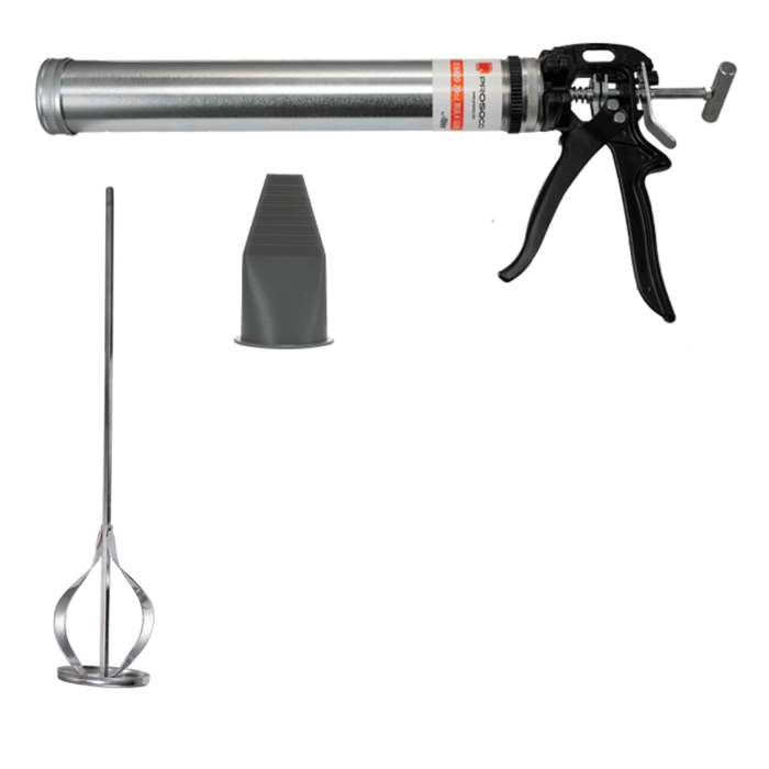PROSOCO Manual Grout Applicator Kit – Bulk Grout Gun, Paddle Mixer & Nozzle