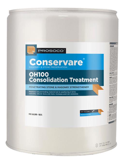 Can of Prosoco Conservare OH100 Consolidation Treatment on a blue background