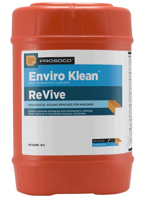 Prosocco Enviro Klean Revive container on a gray background