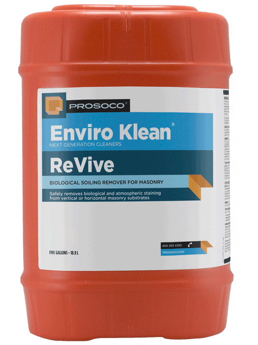 Prosocco Enviro Klean Revive container on a gray background