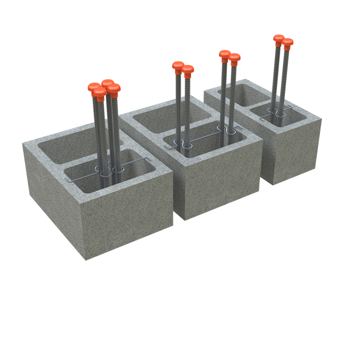 cmu rebar positioner for proper placement of reinforcing steel in block cores galvanized masonry support