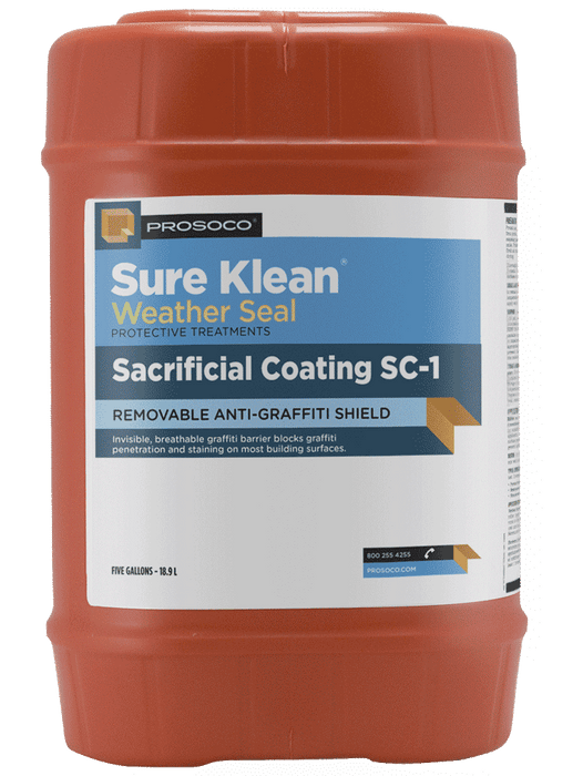 PROSOCO Sacrificial Coating SC-1 – Removable Anti-Graffiti Protective Coating (5 Gallon)