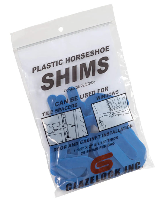 Glazelock Horseshoe Shims Bags