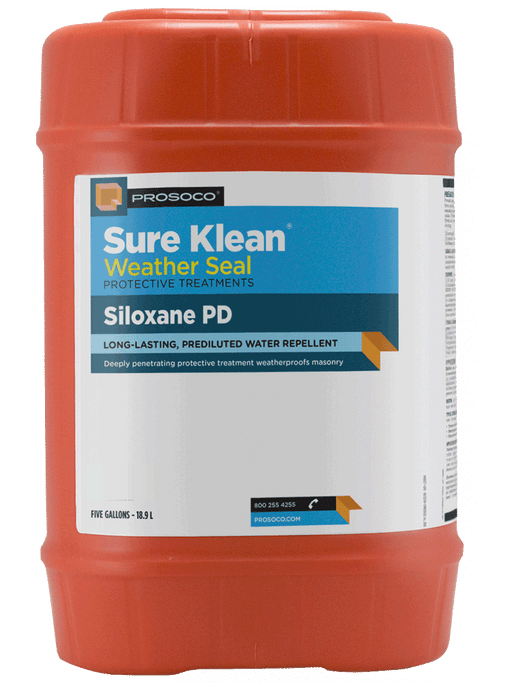 Red container of Sure Klean Weather Seal on a white background