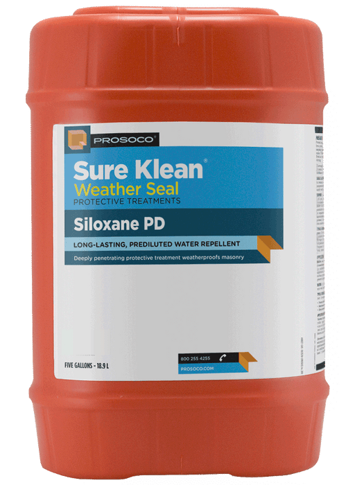 Red container of Sure Klean Weather Seal on a white background