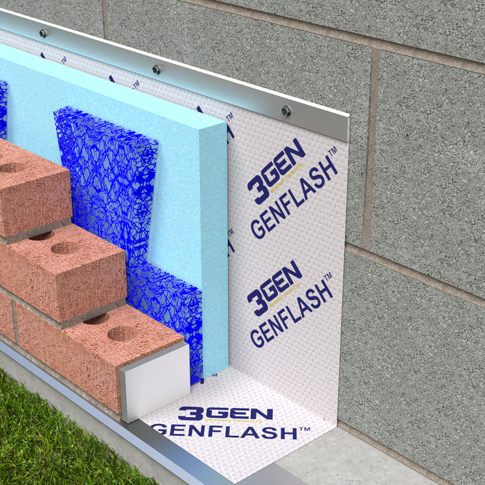 type f flat termination bar for masonry and waterproofing flashing systems mechanical attachment bar
