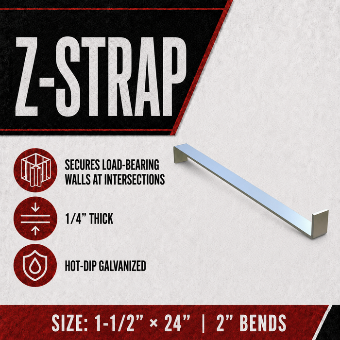 Z-Strap Wall Tie – Hot-Dip Galvanized (10/Bundle)